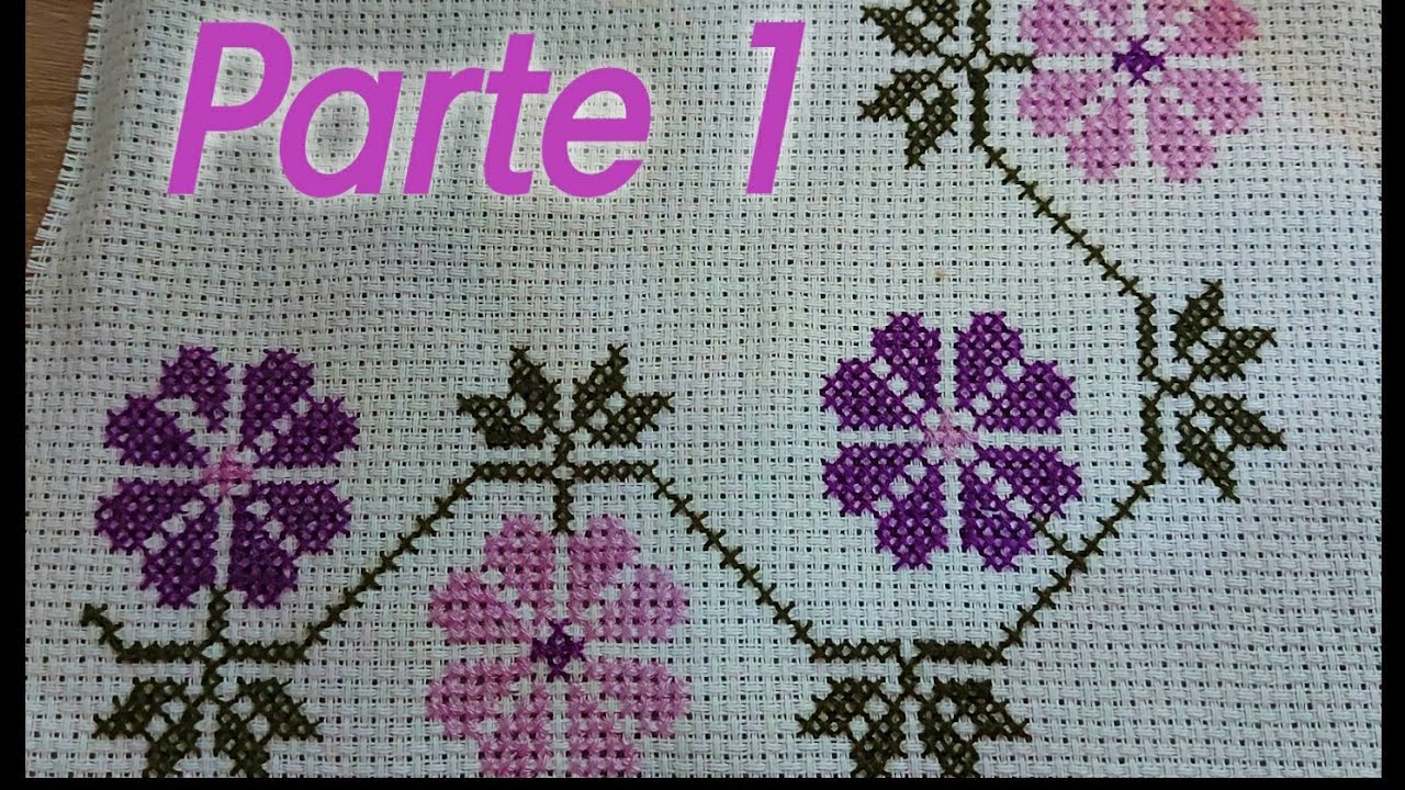 Flor em Ponto Cruz Caminho de Mesa- Iniciante e Profissional PARTE 1