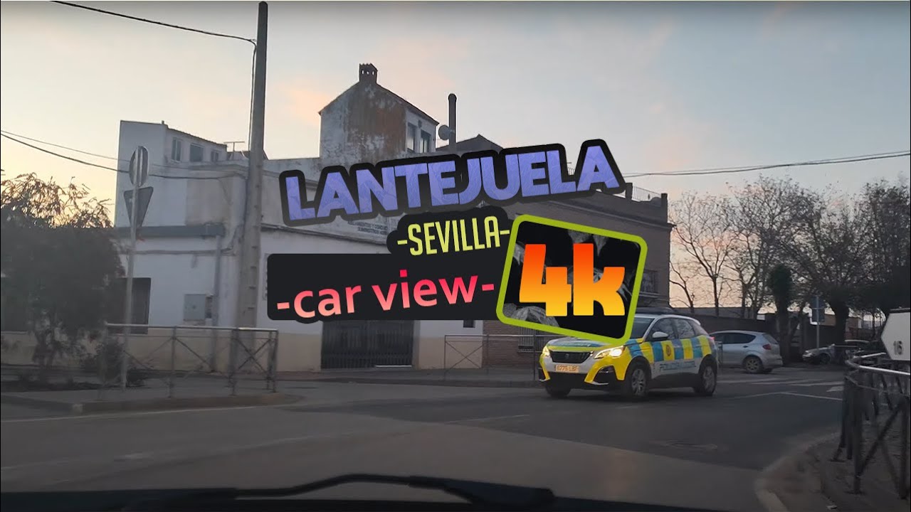 Lantejuela Sevilla | Car View 4k 60 | 9 de Abril 2025 #streetview #pueblosdesevilla #Walkingtour