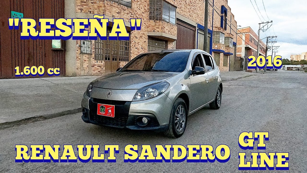 Todo sobre el RENAULT SANDERO GT LINE 1.6 2016 - MOTOR STOCK