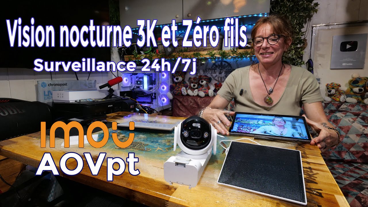 218- Cam&eacute;ra IMOU AOV PT : filmer en continu 24 h/24, m&ecirc;me sans  Wi-Fi ni &eacute;lectricit&eacute;