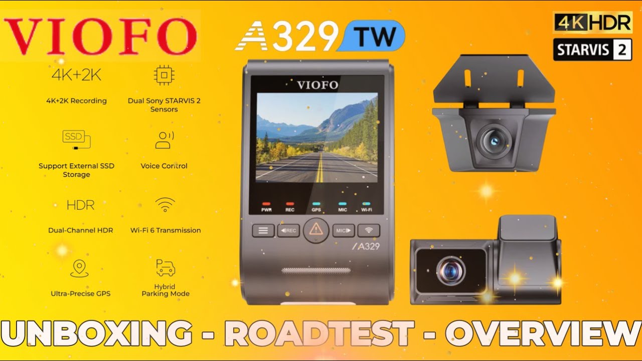 Aussiecams - Viofo A329TW Telephoto + Waterproof dash cam 4k Unboxing - Roadtest - Overview