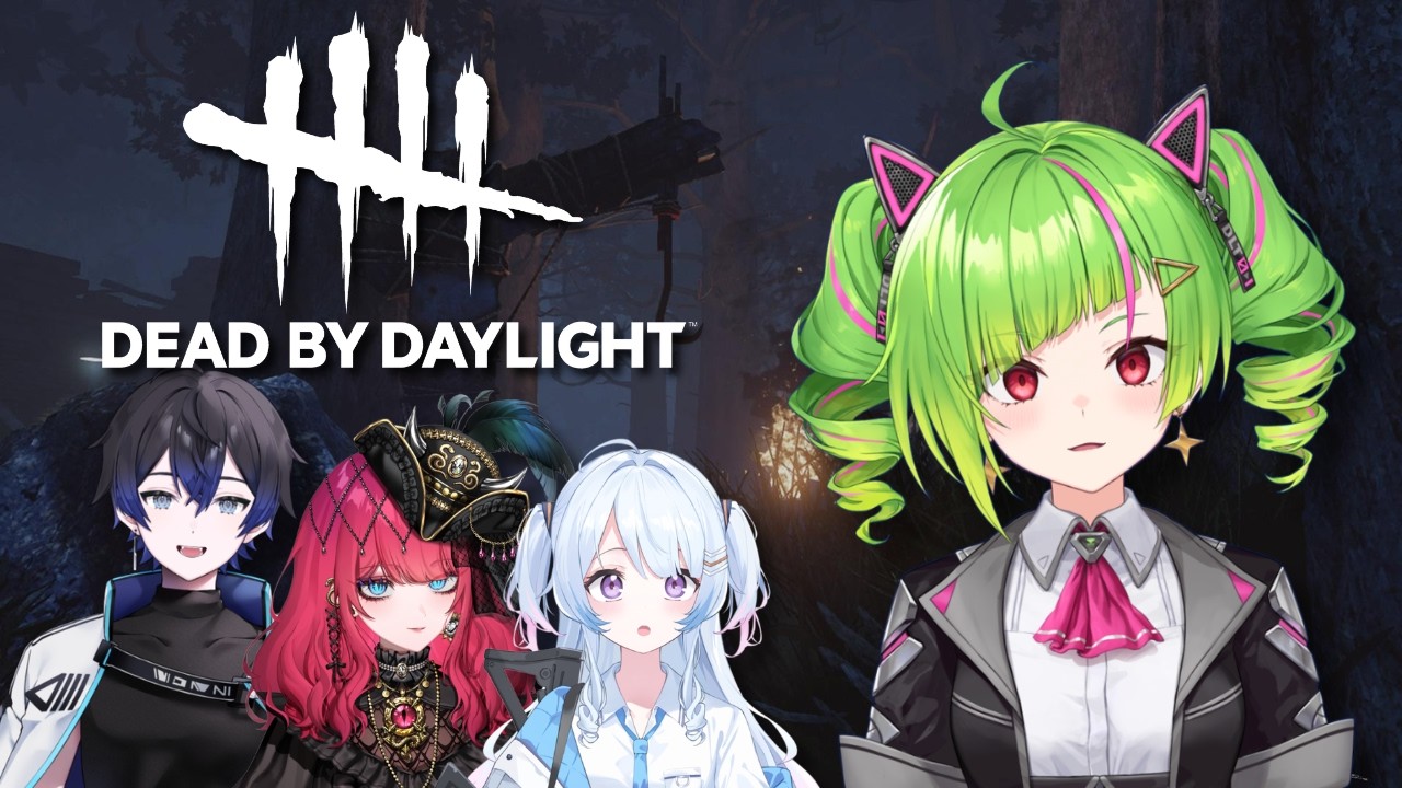 【Dead by Daylight】初めましてのメンバーで殺人鬼から逃げまくる💨【Δ.DELUTAYA/陵本なぎ/暁月ホタル/水縹うる】