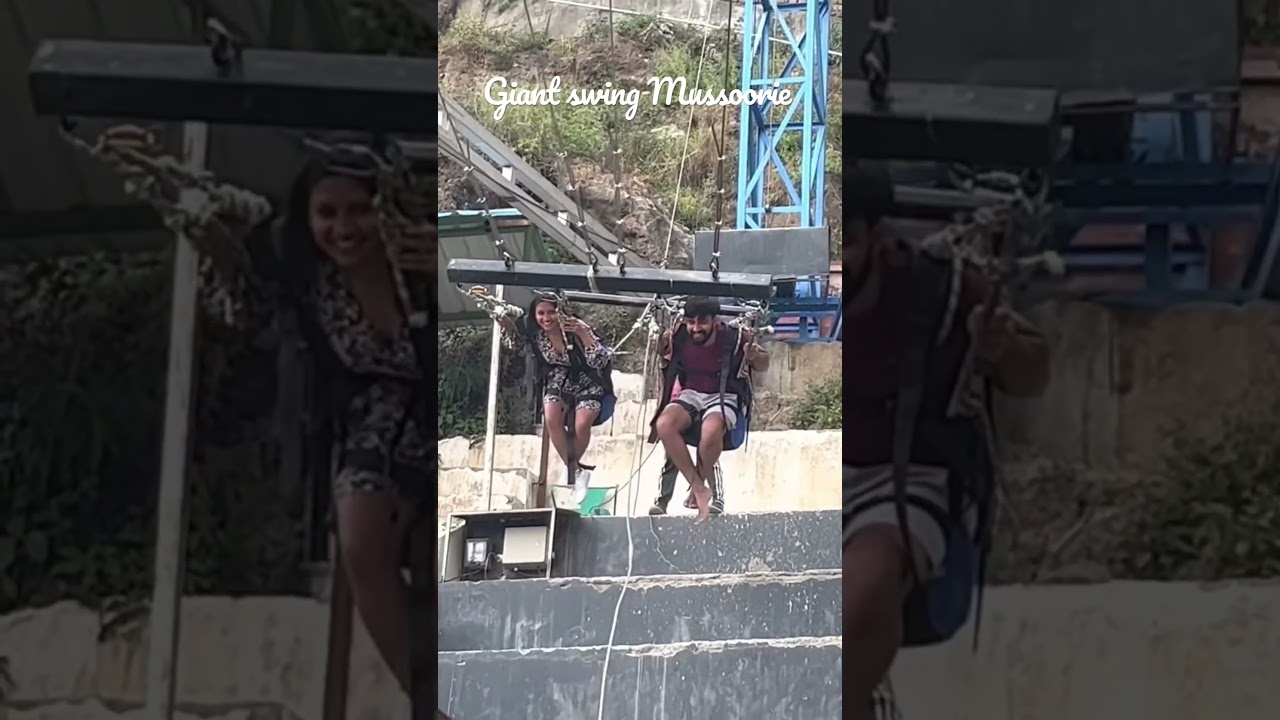 Giant swing | Mussoorie #shorts #ytshorts #fun #adventure #baazigar #travel #mussoorie
