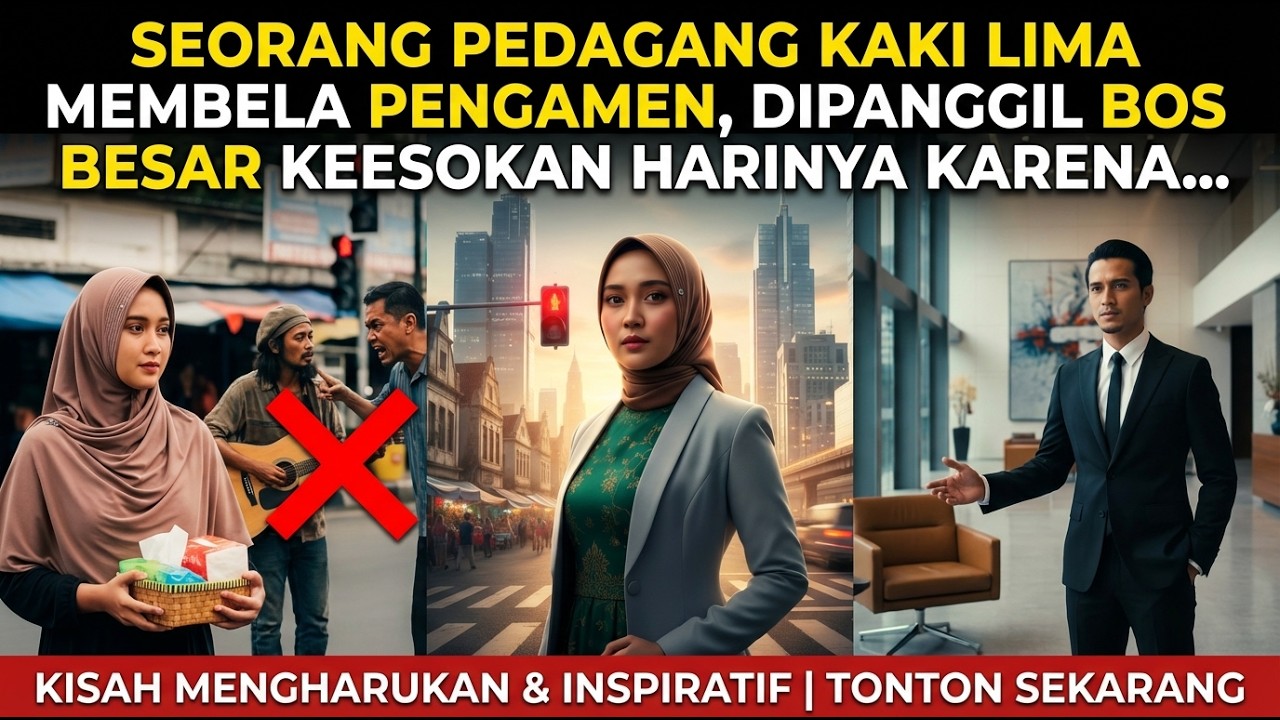 Pedagang Asongan Bela Pengamen , Besoknya Dipanggil Oleh BOS Besar Karena ....