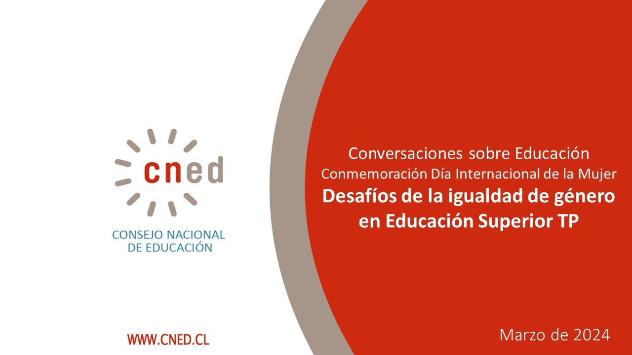 Conversaciones en Educación : Día Internacional de la Mujer. Estudio Igualdad de Género en IES TP