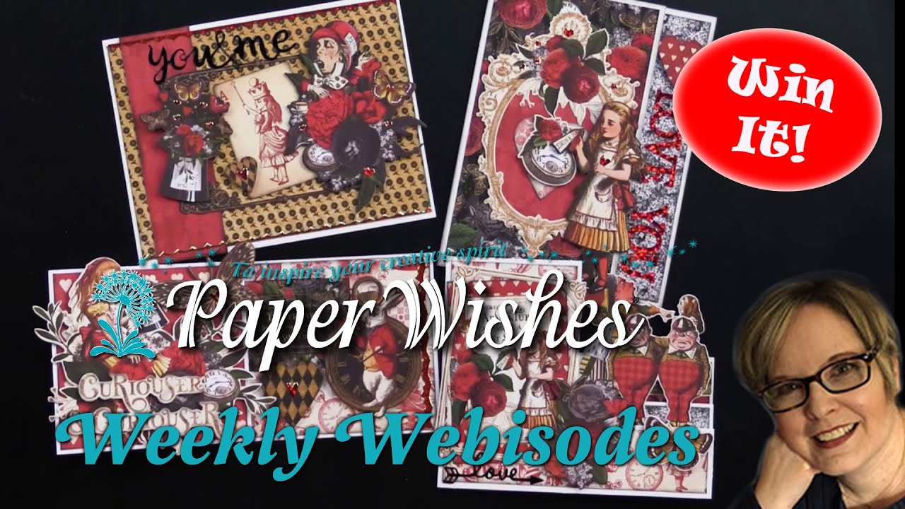 4 Valentine Card Ideas Using Curiouser & Curiouser by Graphic 45