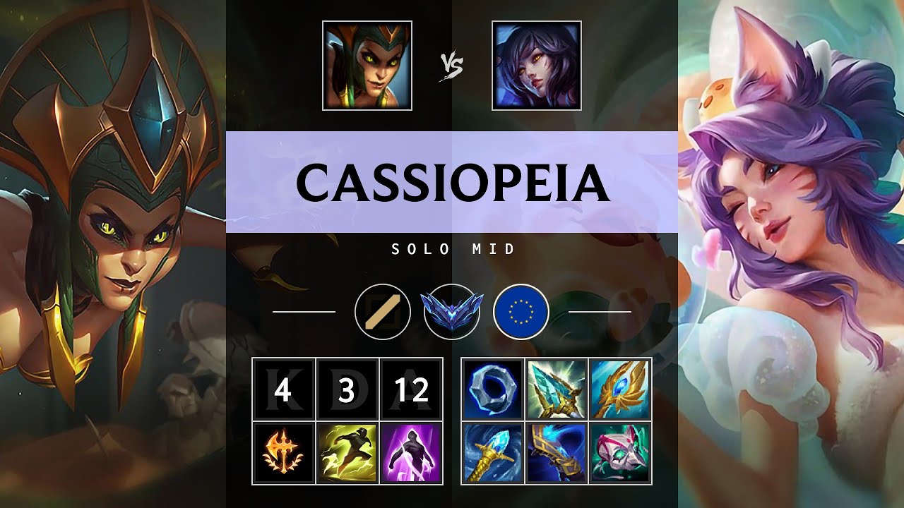 Cassiopeia Mid vs Ahri - EUW Diamond Patch 25.16