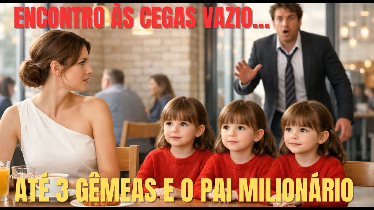 O ENCONTRO ÀS CEGAS ESTAVA VAZIO… ATÉ 3 GÊMEAS ENTRAREM E O PAI MILIONÁRIO PEDIR DESCULPAS