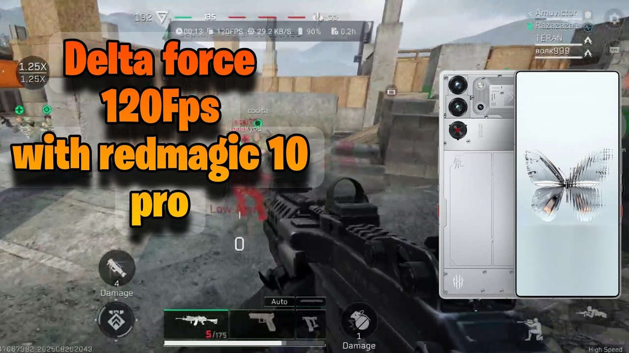 120fps Delta force with Redmagic 10 pro 🔥
