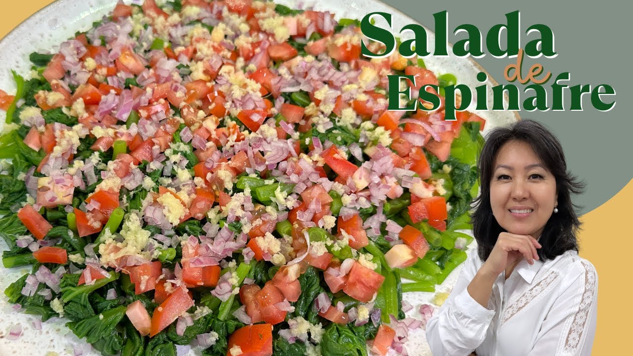 Como fazer salada de espinafre de um jeito fácil e delicioso | SALADA DE ESPINAFRE