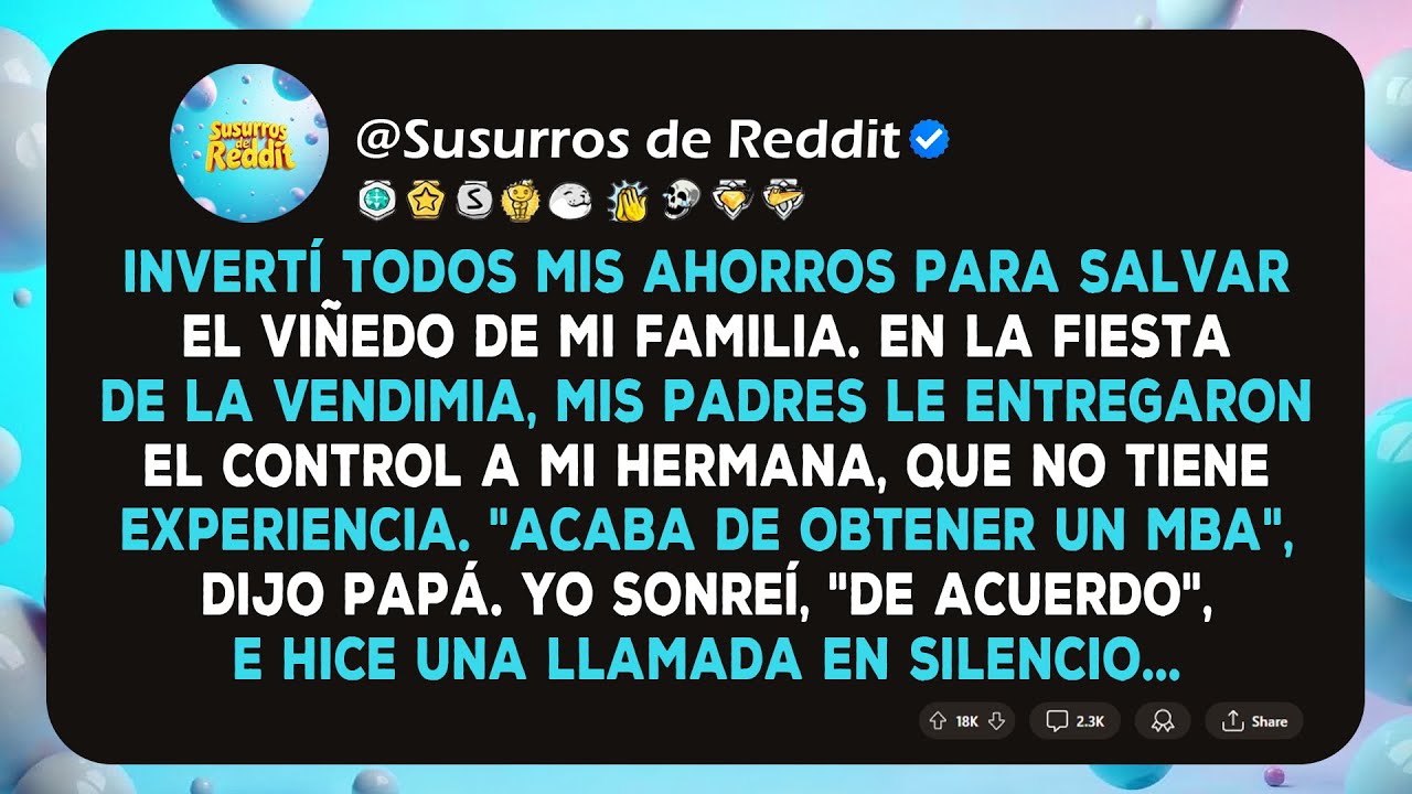 Invertí todos mis ahorros para salvar el viñedo de mi familia. En la Fiesta de la Vendimia, mis...