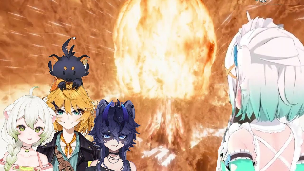 The Sloppy Sisters Messing Around With Nuclear Bomb 【Maid Mint Fantome, Dokibird, Snuffy, Lime】