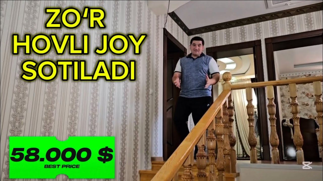 58.000 $ ZOʻR HOVLI JOY SOTILADI
