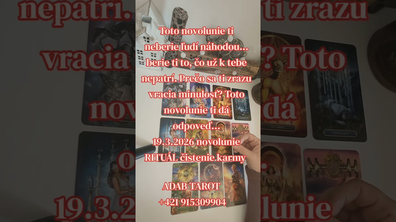 🔥 TOTO Novolunie ti ZMENÍ život… prichádza karmické čistenie! 🌑🔮 #vykladkariet #tarot 