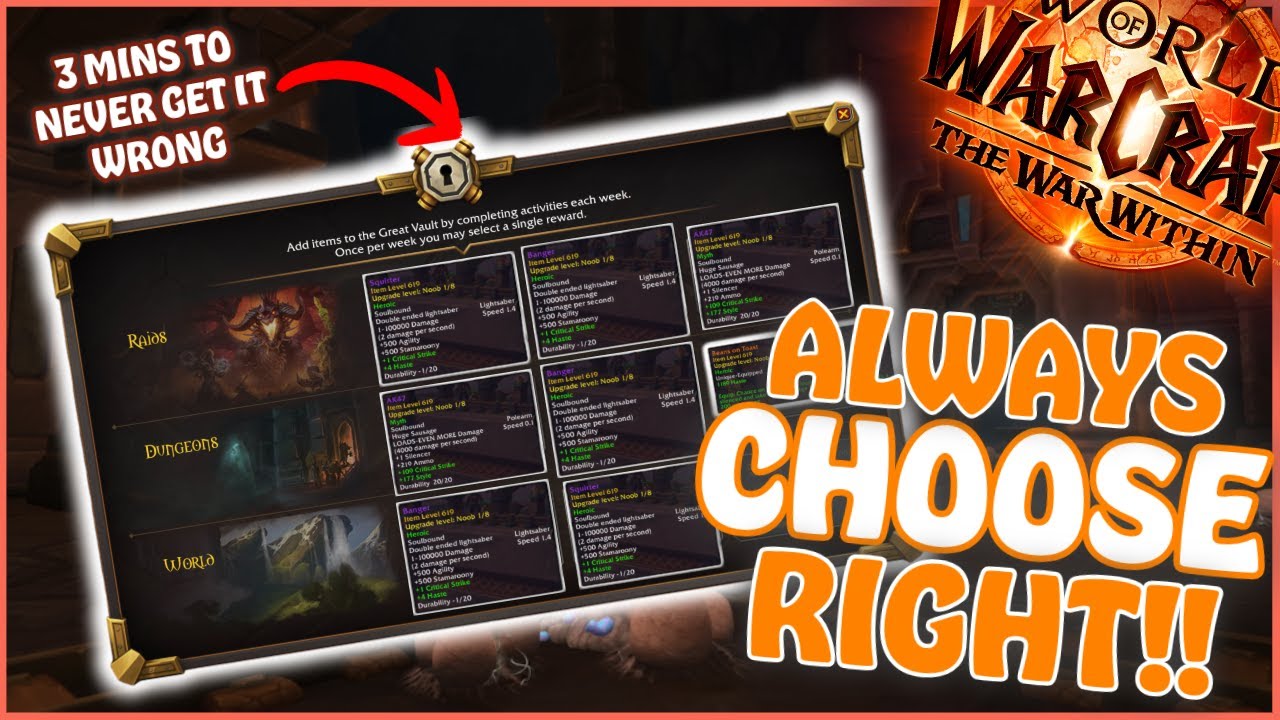 How to NEVER choose the wrong Vault item! The War Within