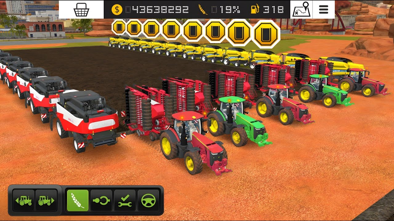 Farming Simulator 18 Unlock Many Harvestar & Tractors ! Fs 18 Sowing Wheat Timelapse | Fs18 