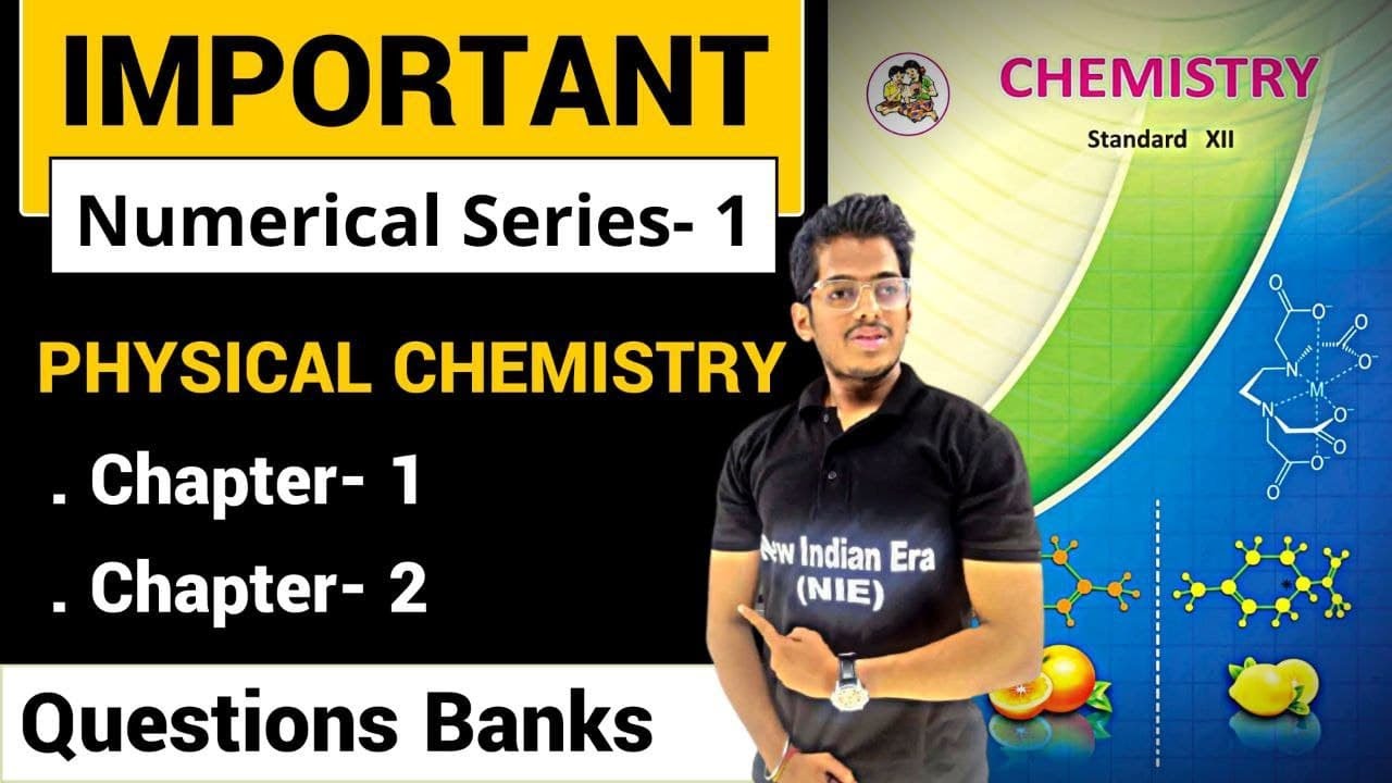 Questions - Bank  Solution /chapter  1 and 2  /class 12 / Chemistry/ Maharashtra board