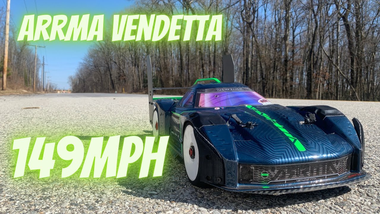 Arrma Vendetta 149mph Speedrun