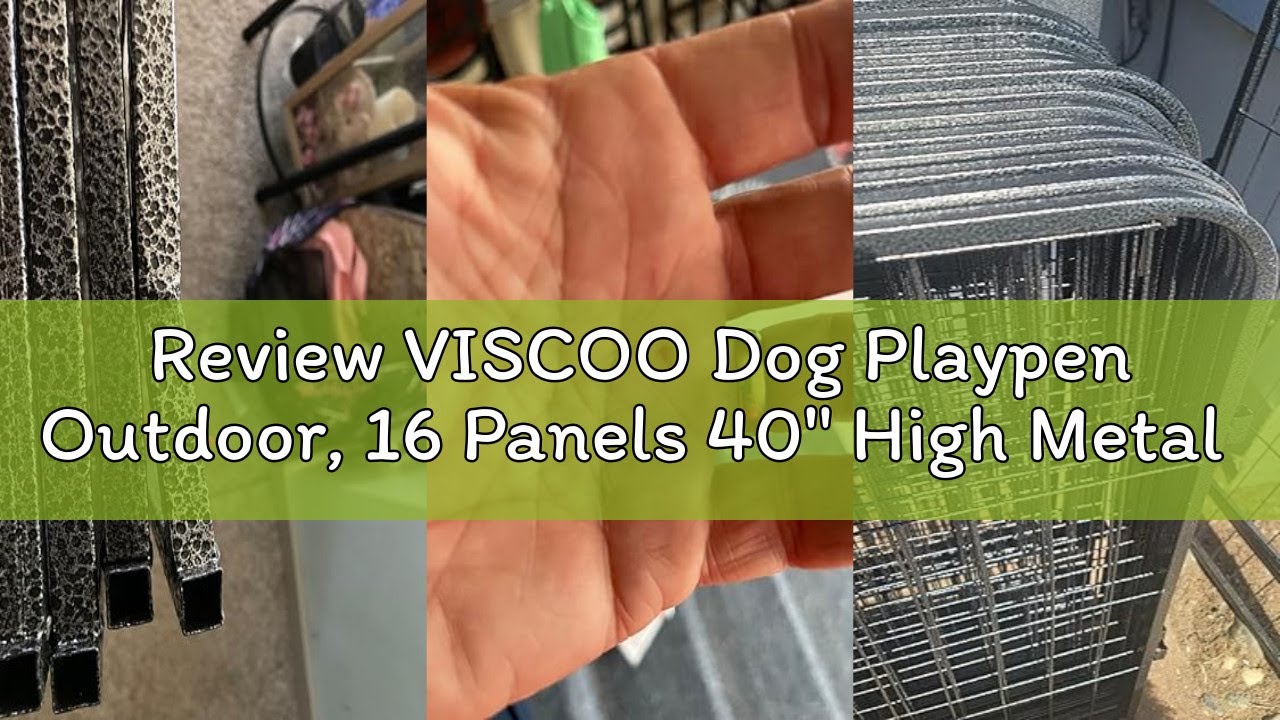 Review VISCOO Dog Playpen Outdoor, 16 Panels 40