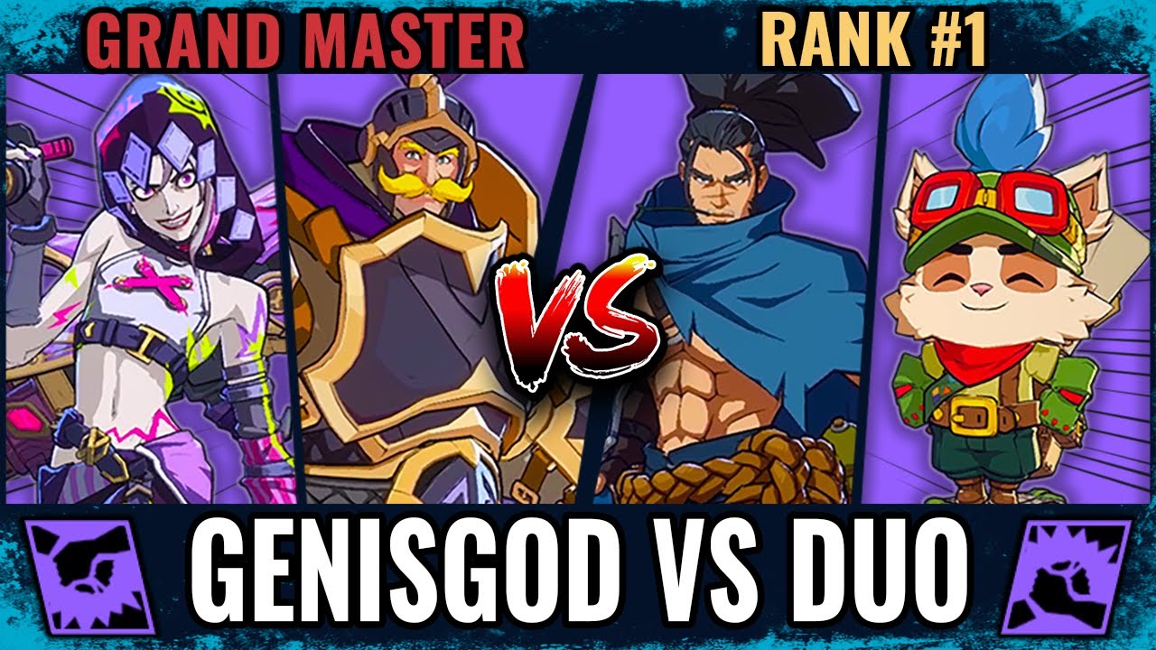GenisGod vs DUO – [Grand Master] Braum Jinx VS Yasuo Teemo [Rank #1] | 2XKO