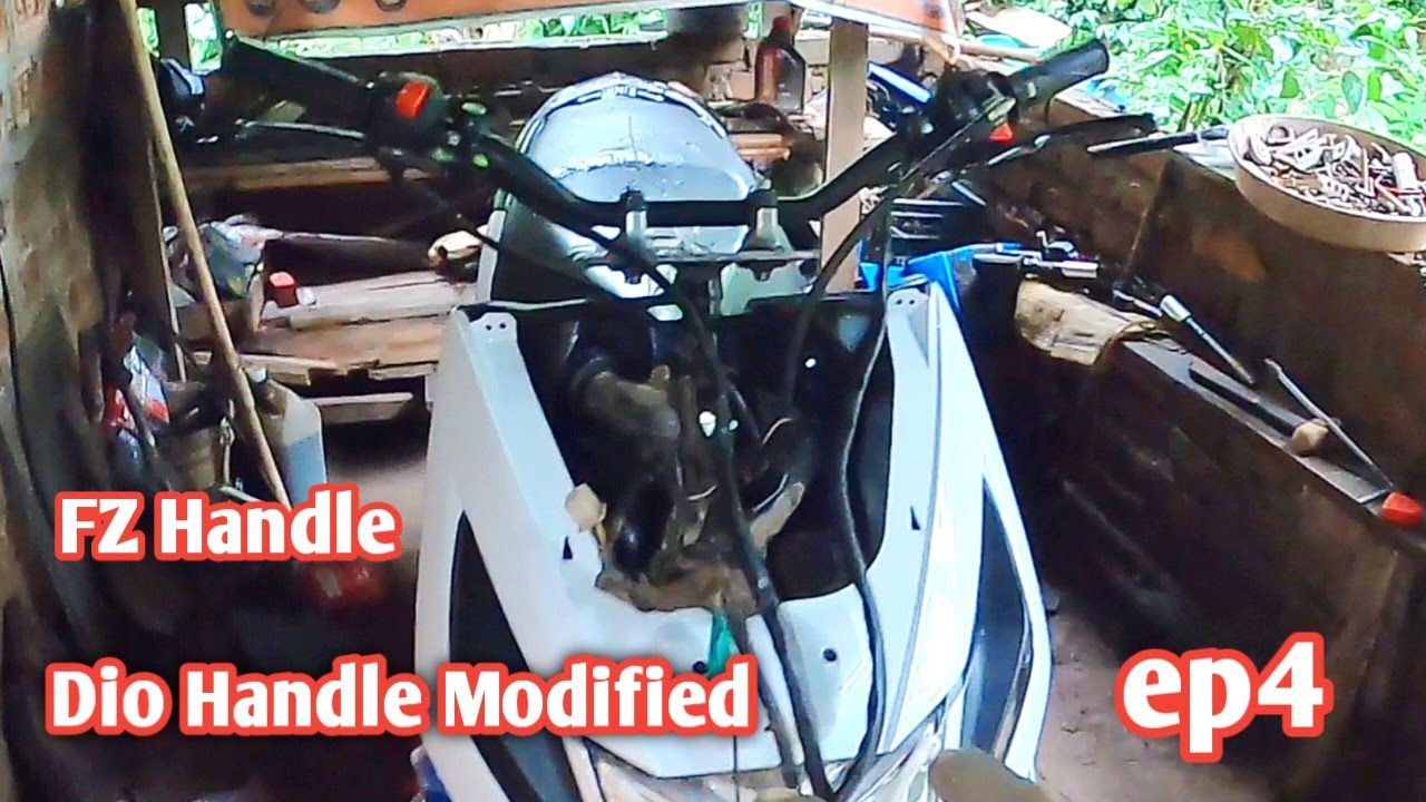 How To Install FZ Handle Bar on Honda Dio Dio modified ep4