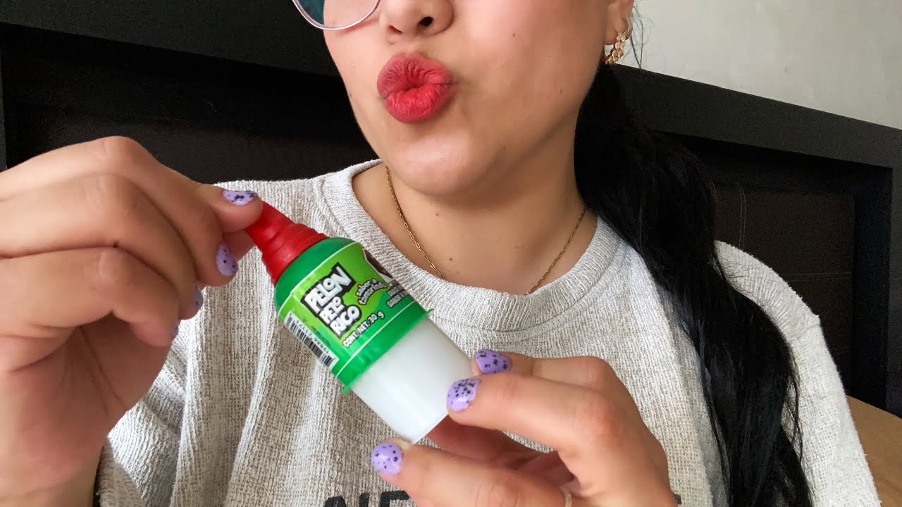 ASMR comiendo dulce de tamarindo PELÓN PELO RICO 😋 dulce mexicano 🇲🇽
