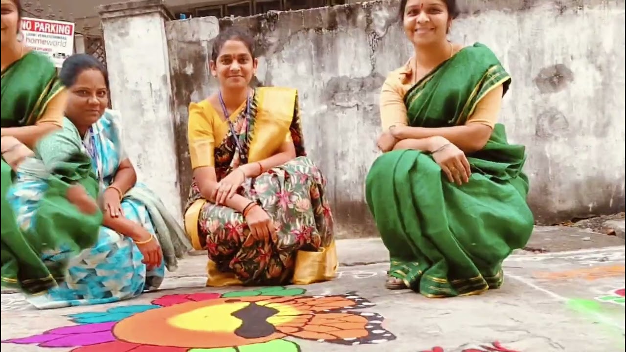 Sri Harsha Jr College Mancherial Sankranti Celebrations 🎉🎆🎊