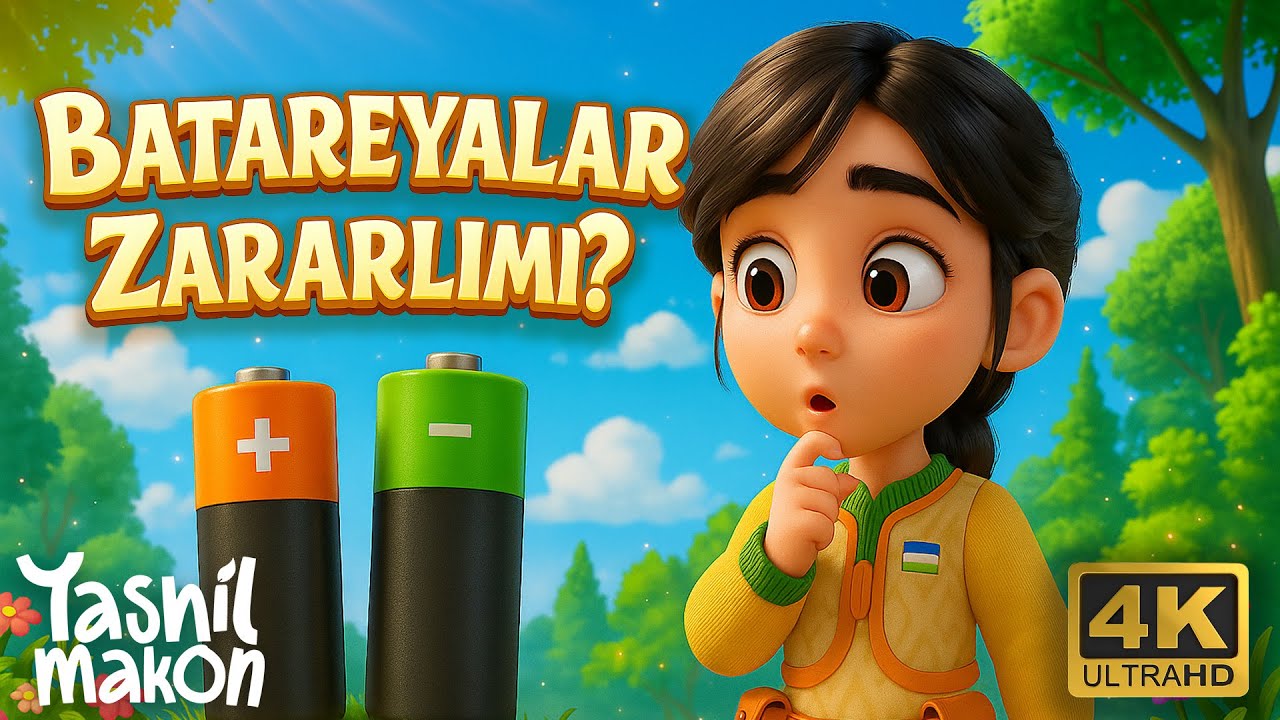 Yashil Makon - Batareyalar zararlimi? | 10-qism #yashilmakon #cartoon #bolalaruchun #kids