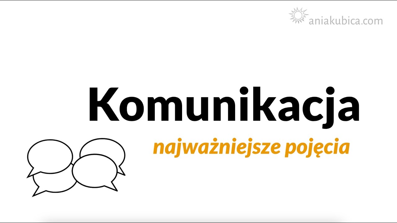Akt komunikacji językowej - podstawowe pojęcia