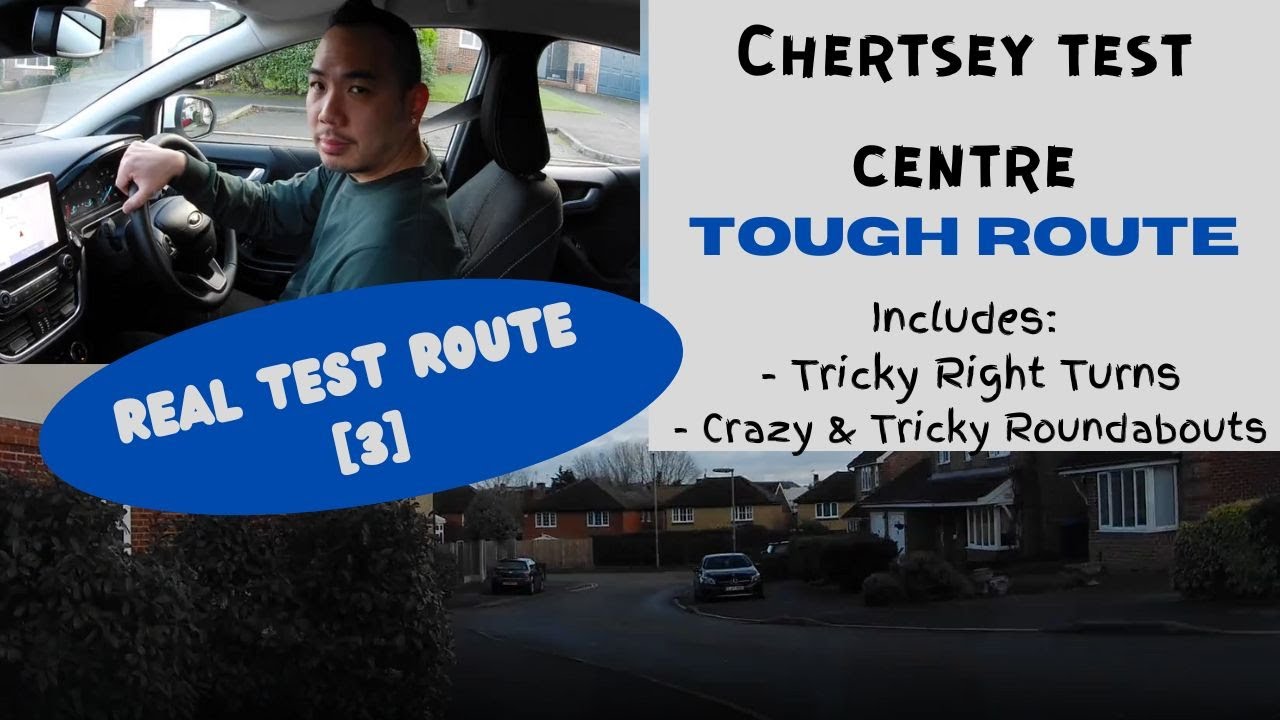 Chertsey Driving Test Centre | REAL Test Route [3] | Full Commentary
