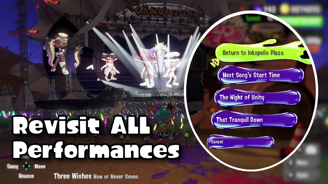 Revisit ALL Grand Festival Performances with amiibo - Splatoon 3