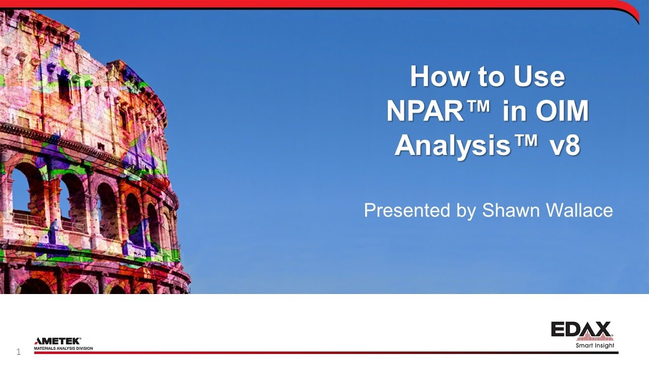 How to Use NPAR&trade; in OIM Analysis&trade; v8