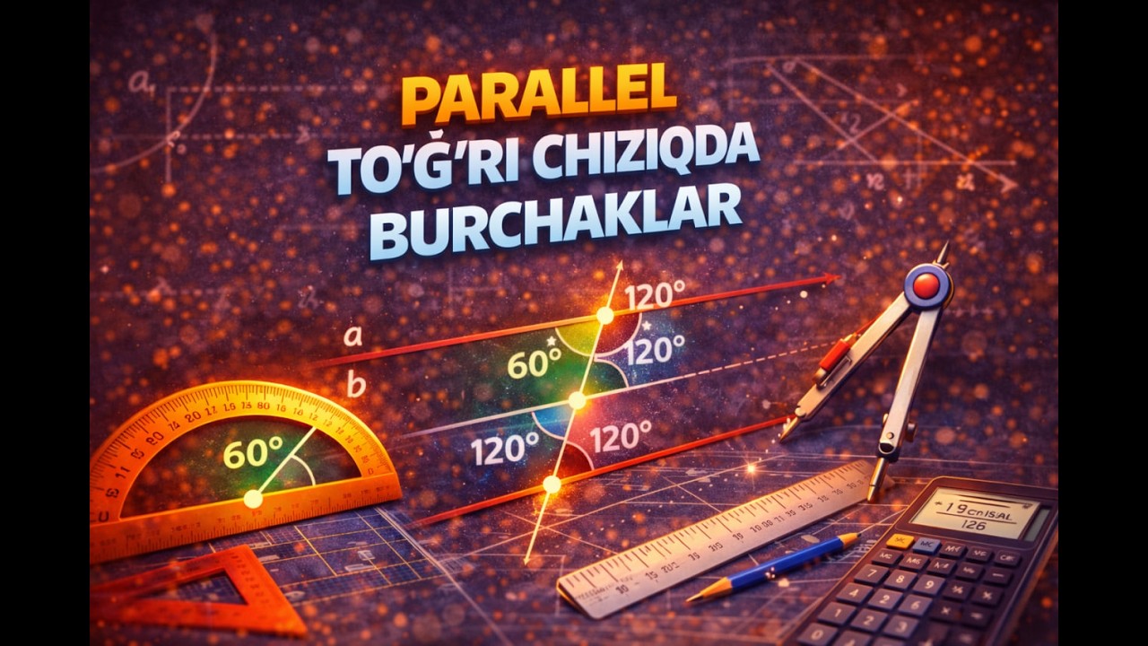 PARALLEL TO'G'RI CHIZIQDA BURCHAKLAR