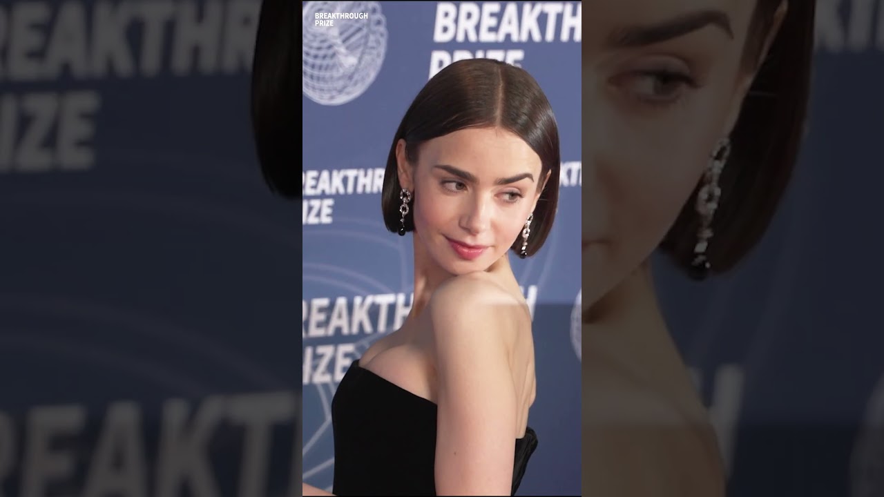 Lily Collins at the 2025 Breakthrough Prize Ceremony
