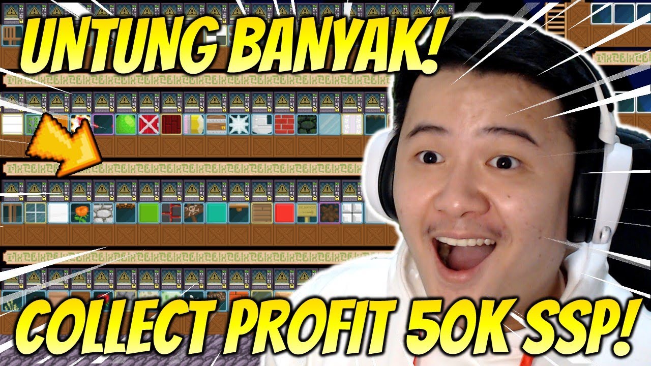 PROFIT BANYAK DARI TOKO SSP!! COLLECT PROFIT 50K SSP - GROWTOPIA PROFIT 2022 | GRZYZ GT
