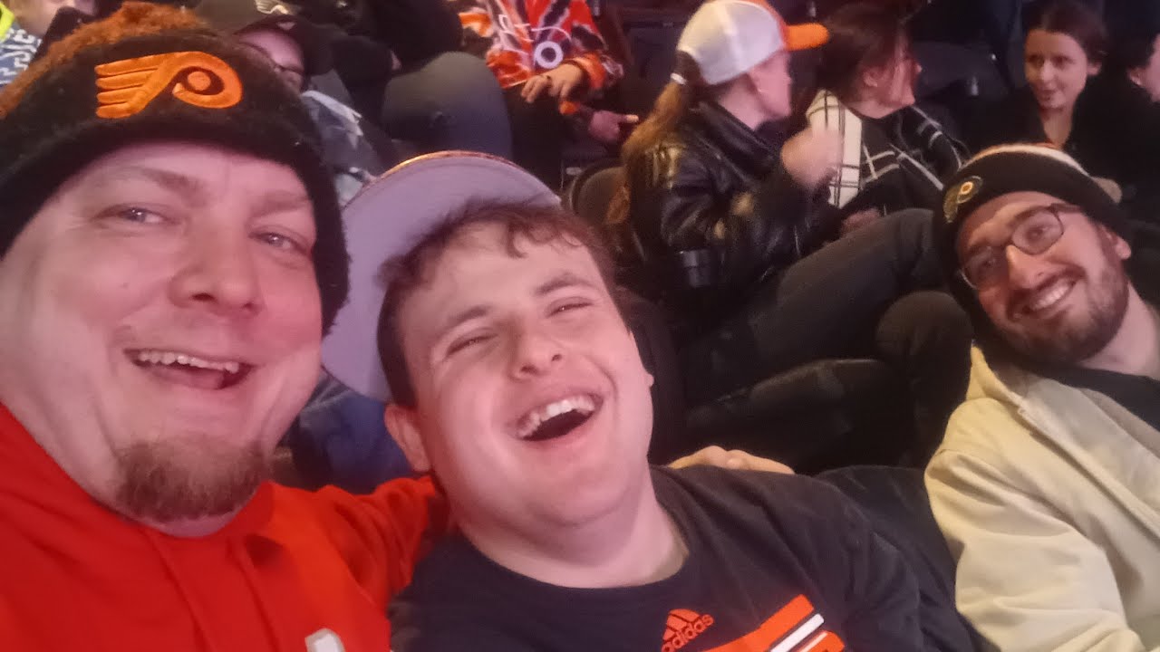 SITTING IN A LUXURY SUITE FOR A FLYERS GAME