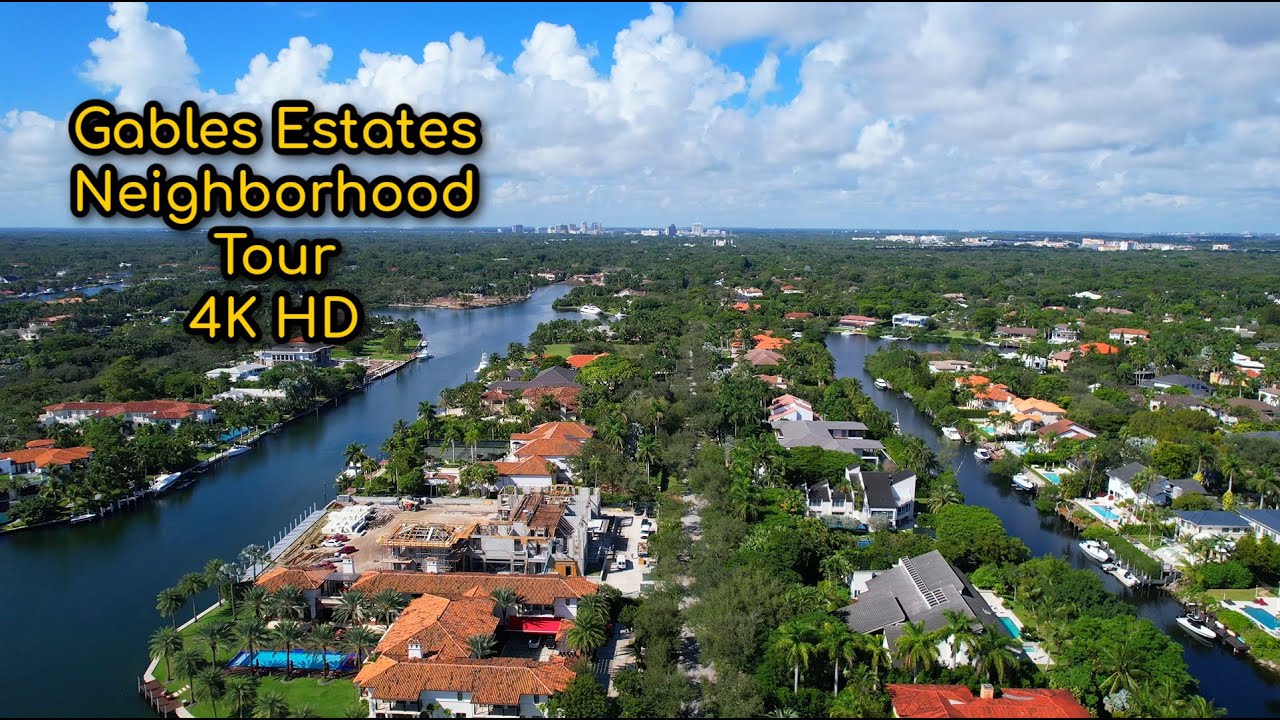 Gables Estates in 4K | Miami | Florida | Neighborhood Tour