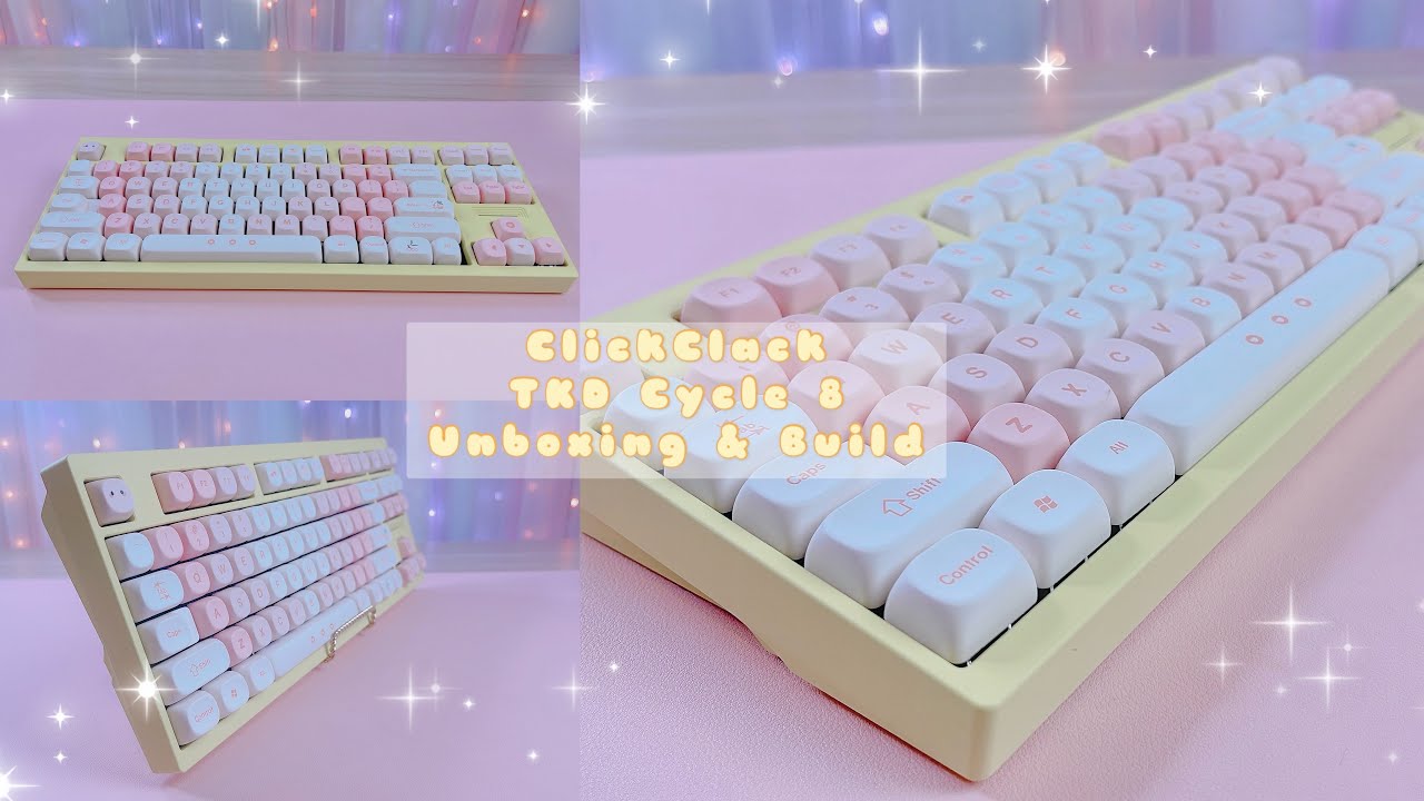 [4K] Unboxing & Building TKD Cycle 8 Lemon 🍋 ClickClack 🍌 Group Buy 💓
