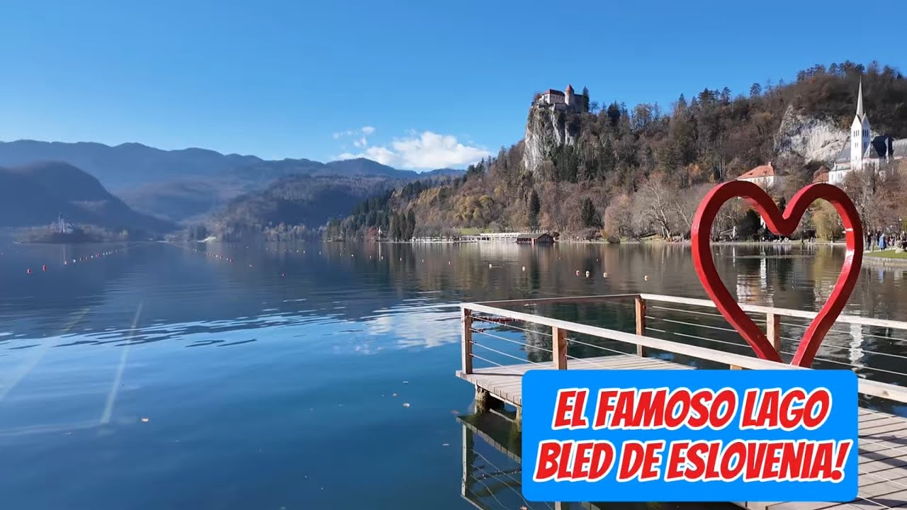 Visitando el lago Bled em Eslovenia