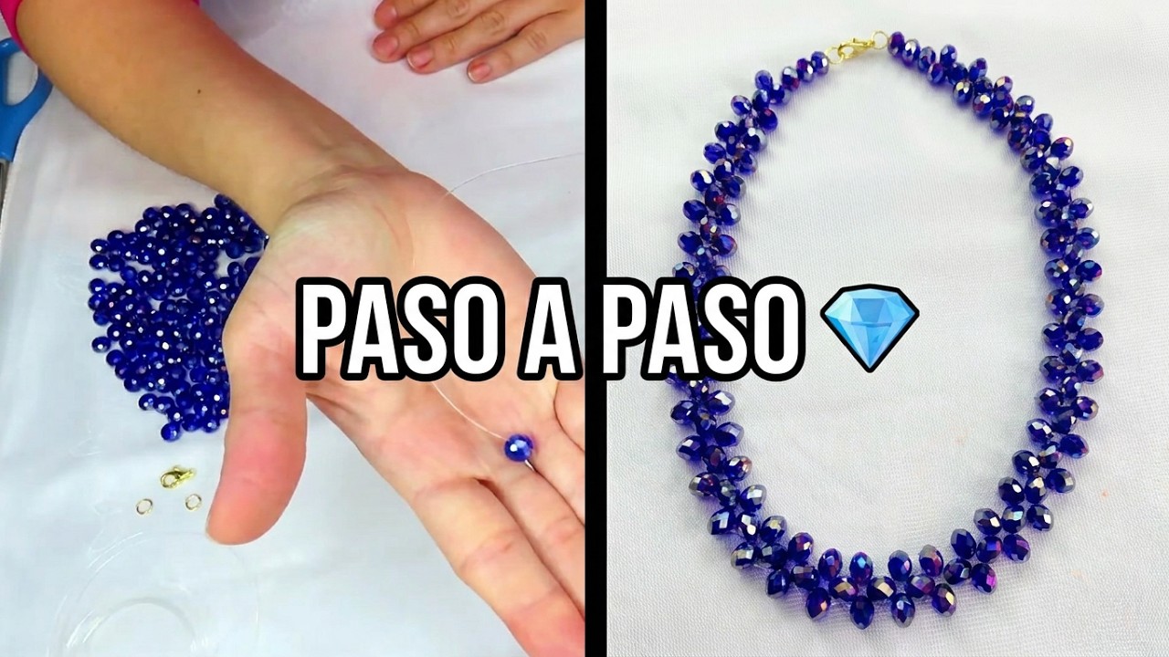 Collar Brillante con Vidrio Facetado | LaBisu
