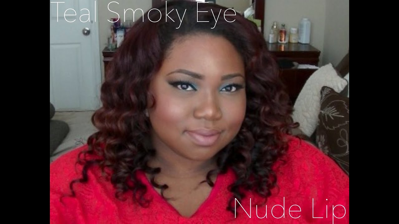 Teal Smoky Eye with a Nude Lip Tutorial