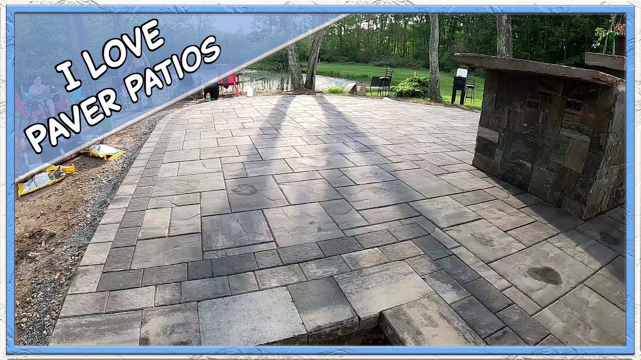 Finishing Up a Beautiful Paver Patio Install!