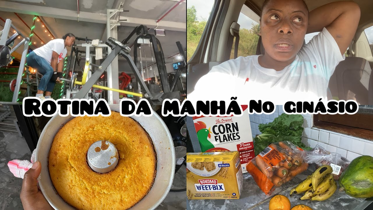 Rotina logo cedo 5horas - Exercícios físicos na academia | bolo de milho 🌽 | compras de reposição 