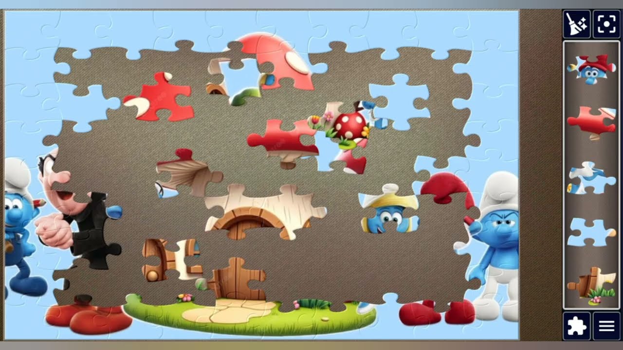 Red Cap Rumble in Smurf Land🌈♥️✨🧩//@jigsawpuzzlezone 