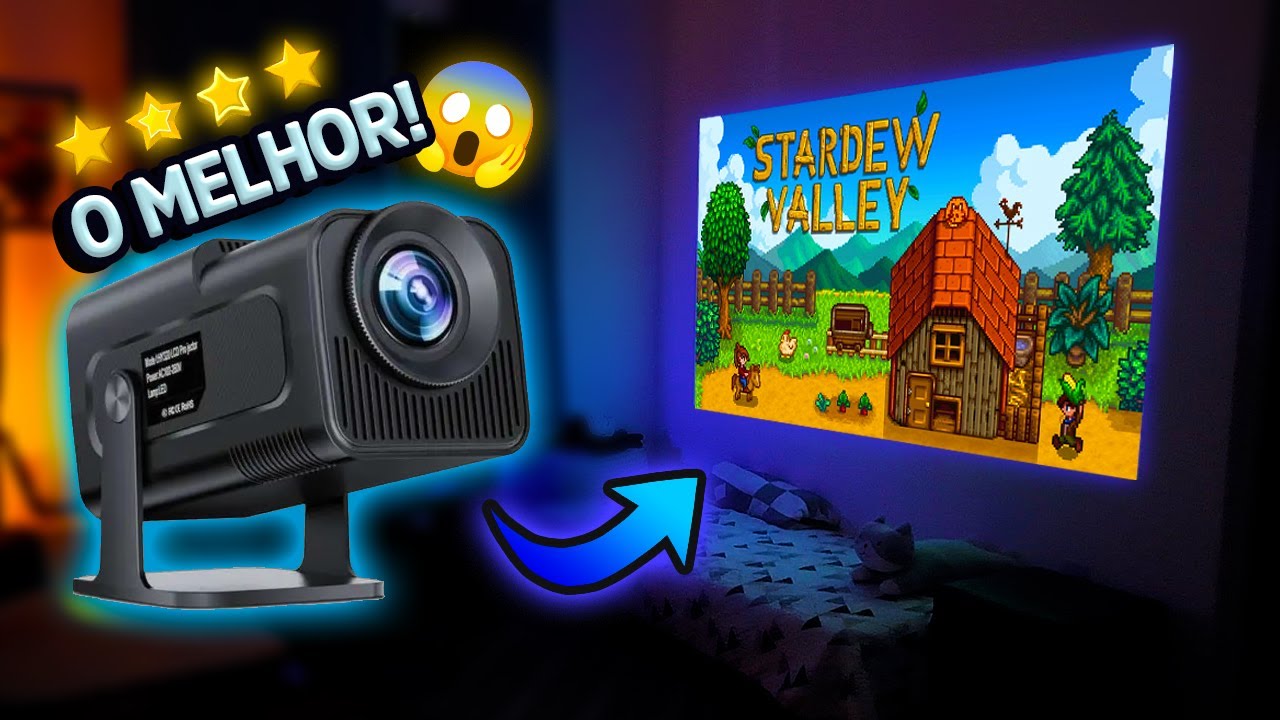 Comprei um PROJETOR GAMER de R$300! Vale a pena? (HY320)