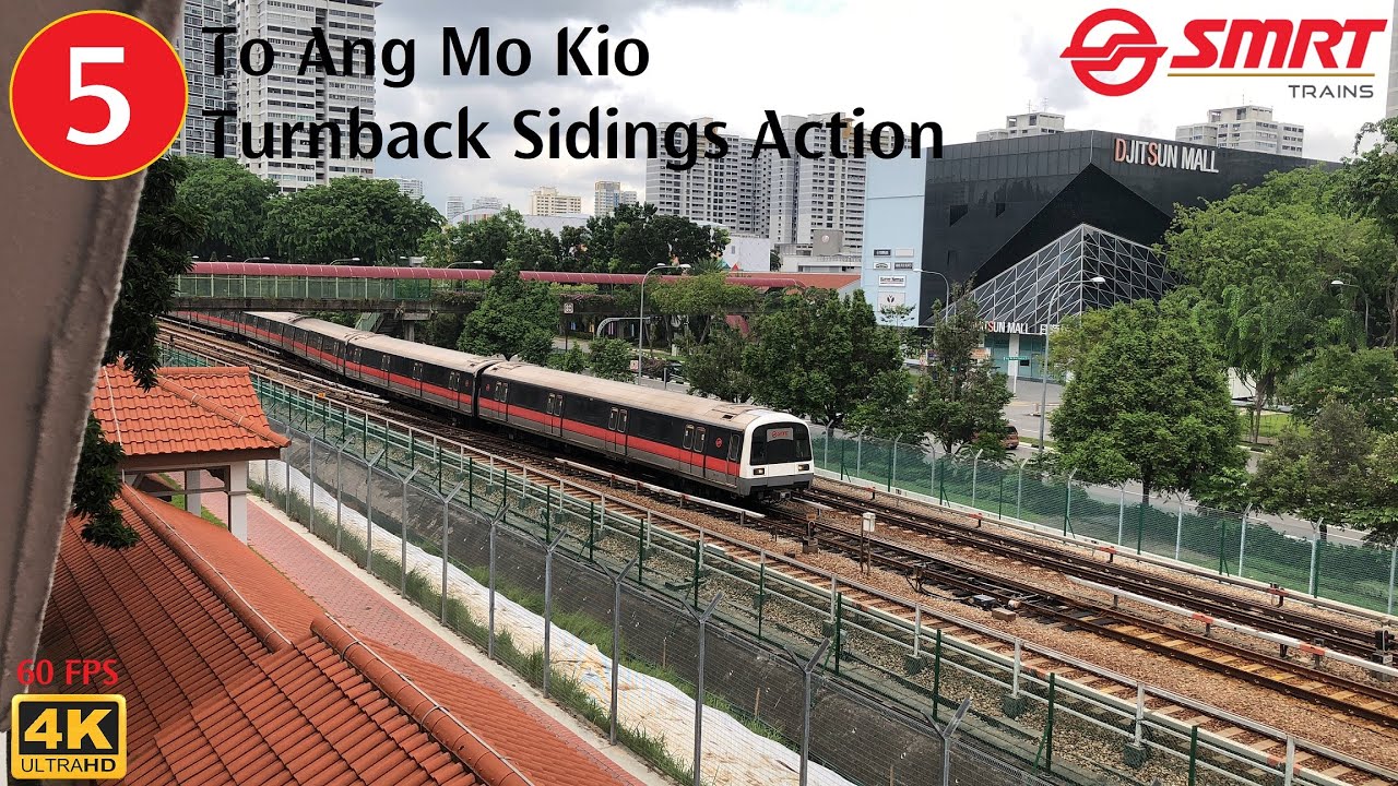⁴ᴷ⁶⁰ SMRT Trains: (5) to Ang Mo Kio Turnback Sidings Action