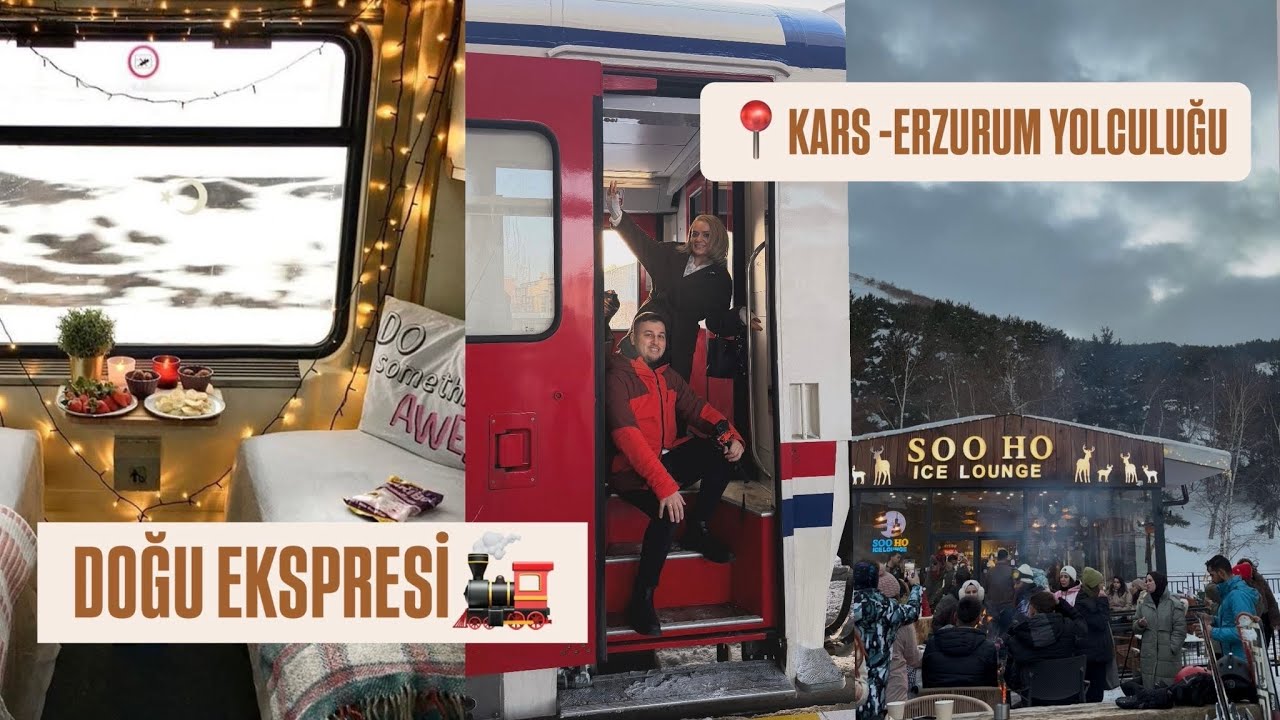 DOĞU EKSPRESİ’NDE MAHSUR KALDIK! 🚂 Erzurum’da Efsane Bir Gün 🍖 Palandöken