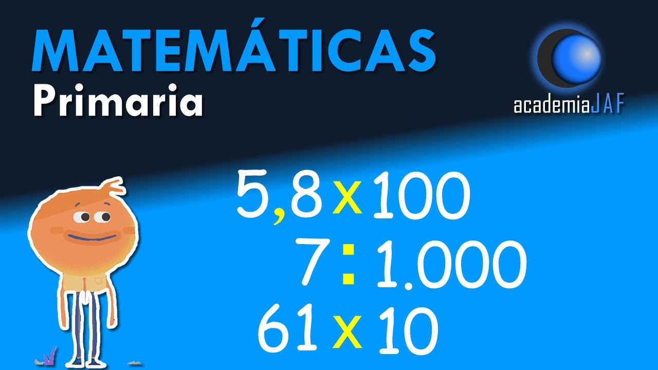Multiplicar y dividir por la unidad seguida de ceros - Matemáticas