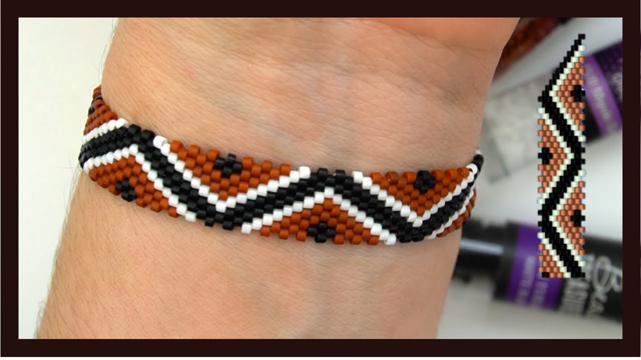BRICK STITCH /  PULSERA / PULSERA DE MIYUKI /TRIANGULOS