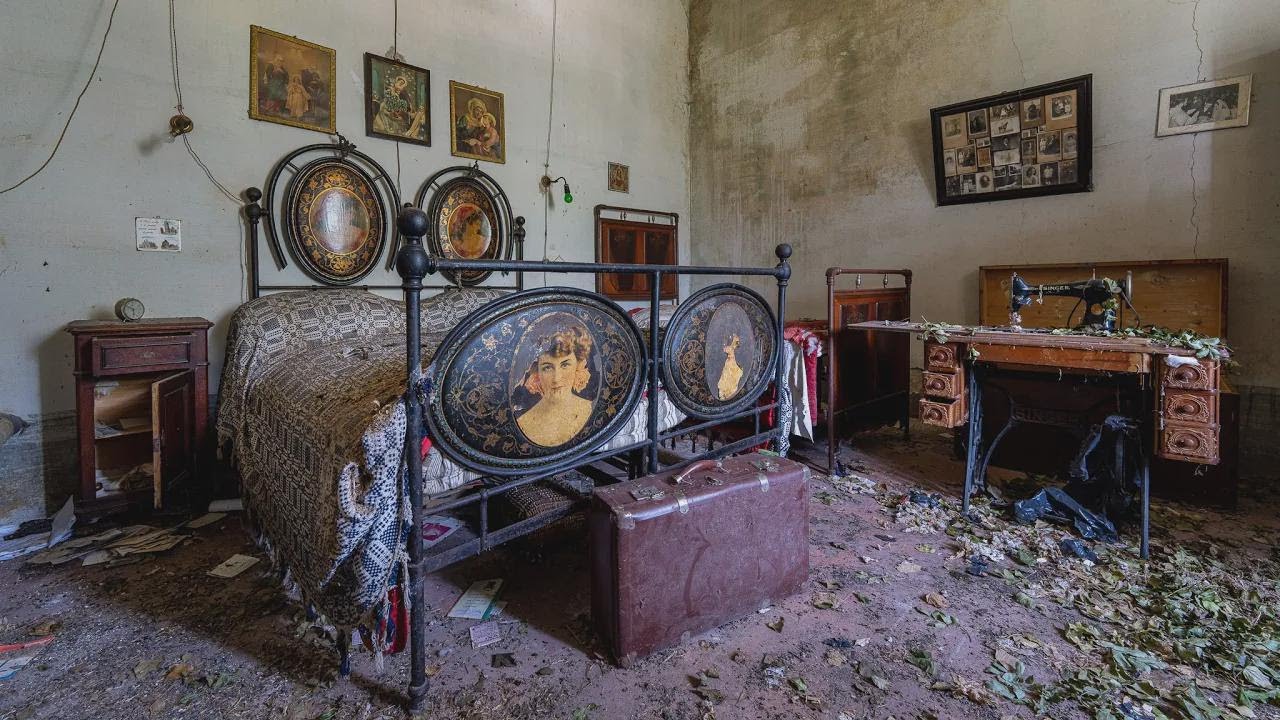 În interiorul unei case italiene părăsite, păstrate ca o capsulă a timpului